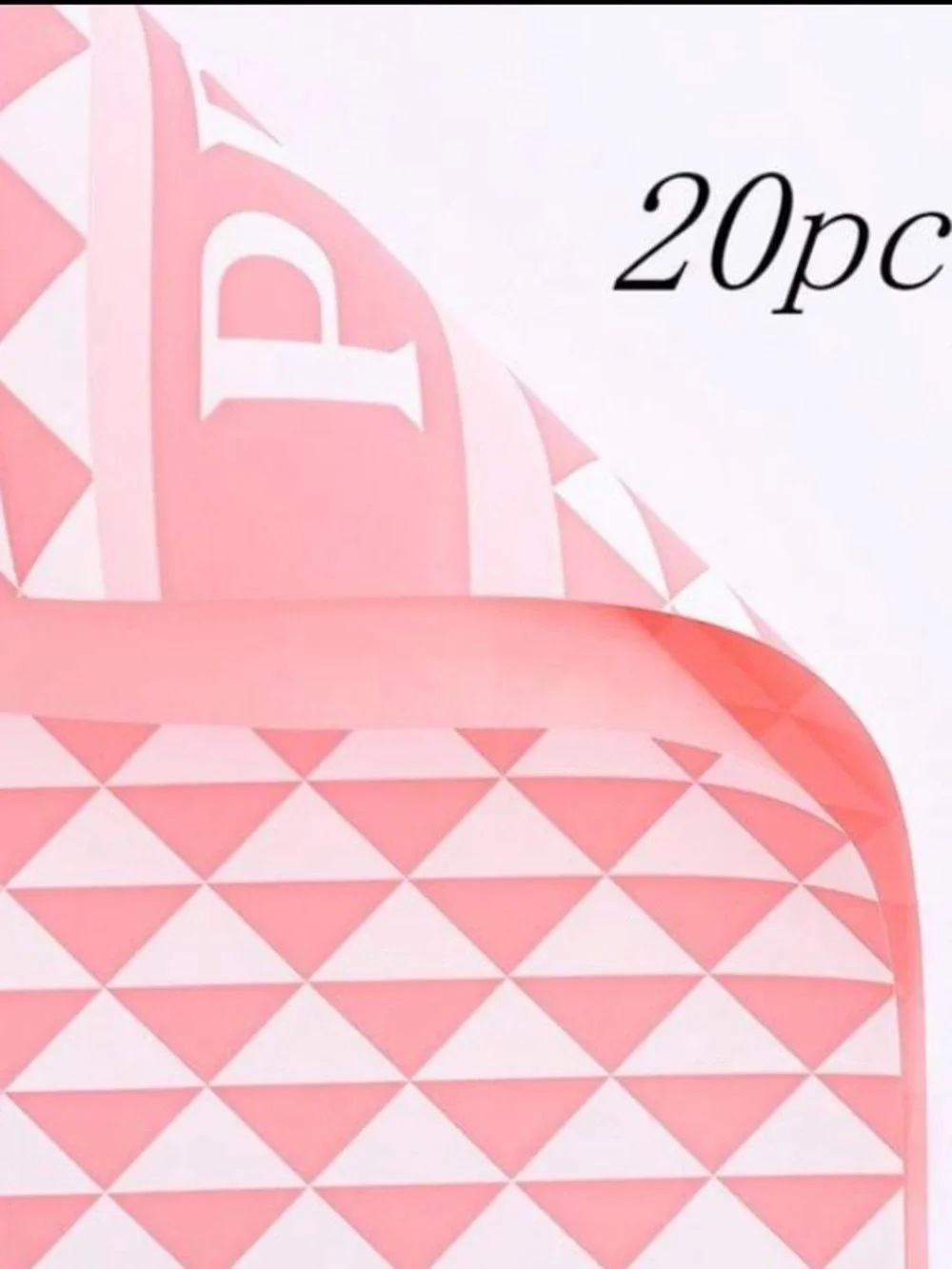 Pink & White Luxury Prada Print Gift Wrapping Paper
